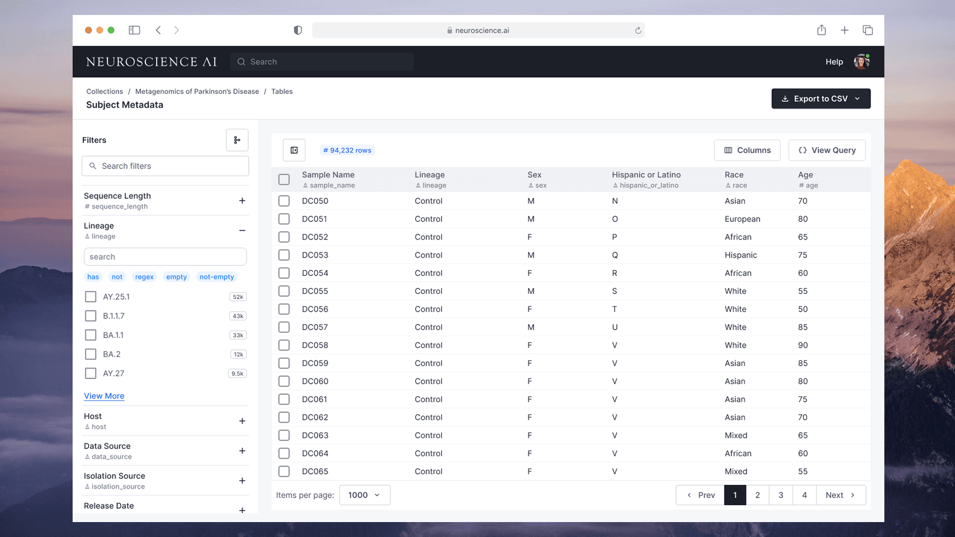 Explorer final UI: Faceted search