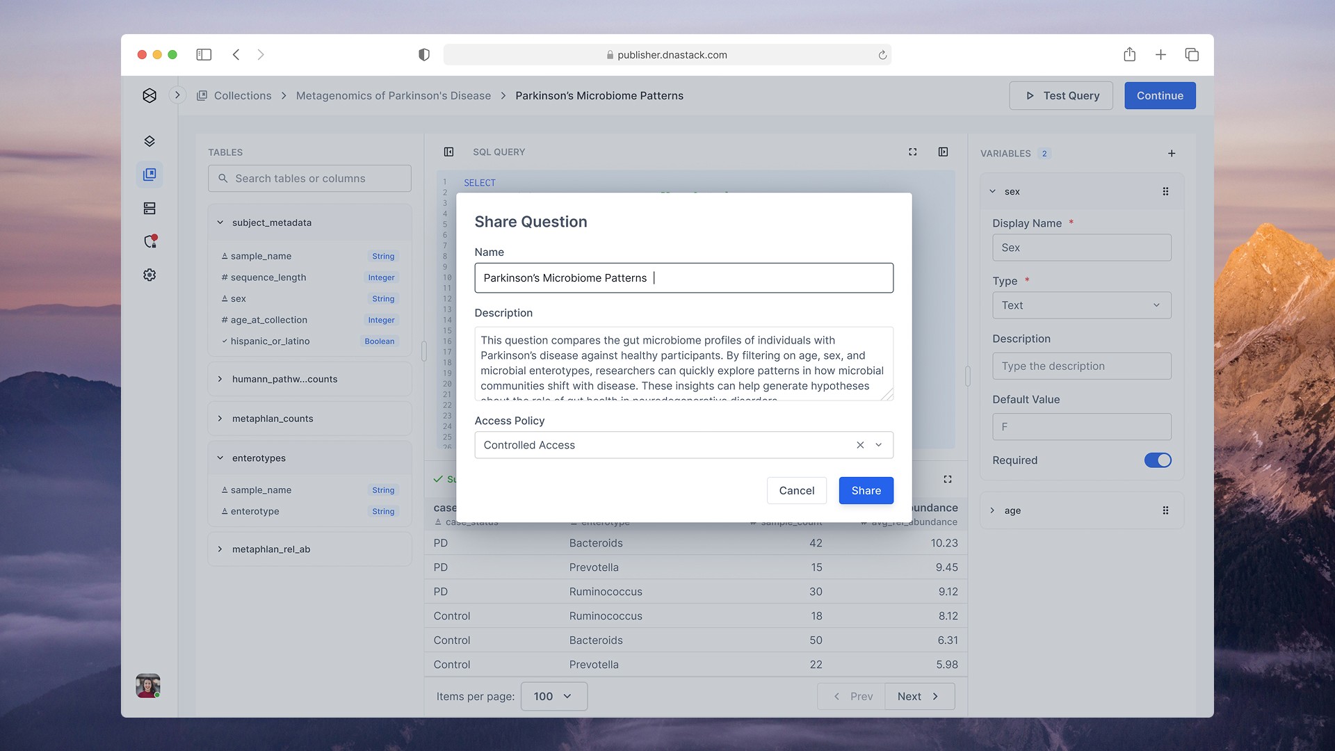 Questions final UI: Share it safely