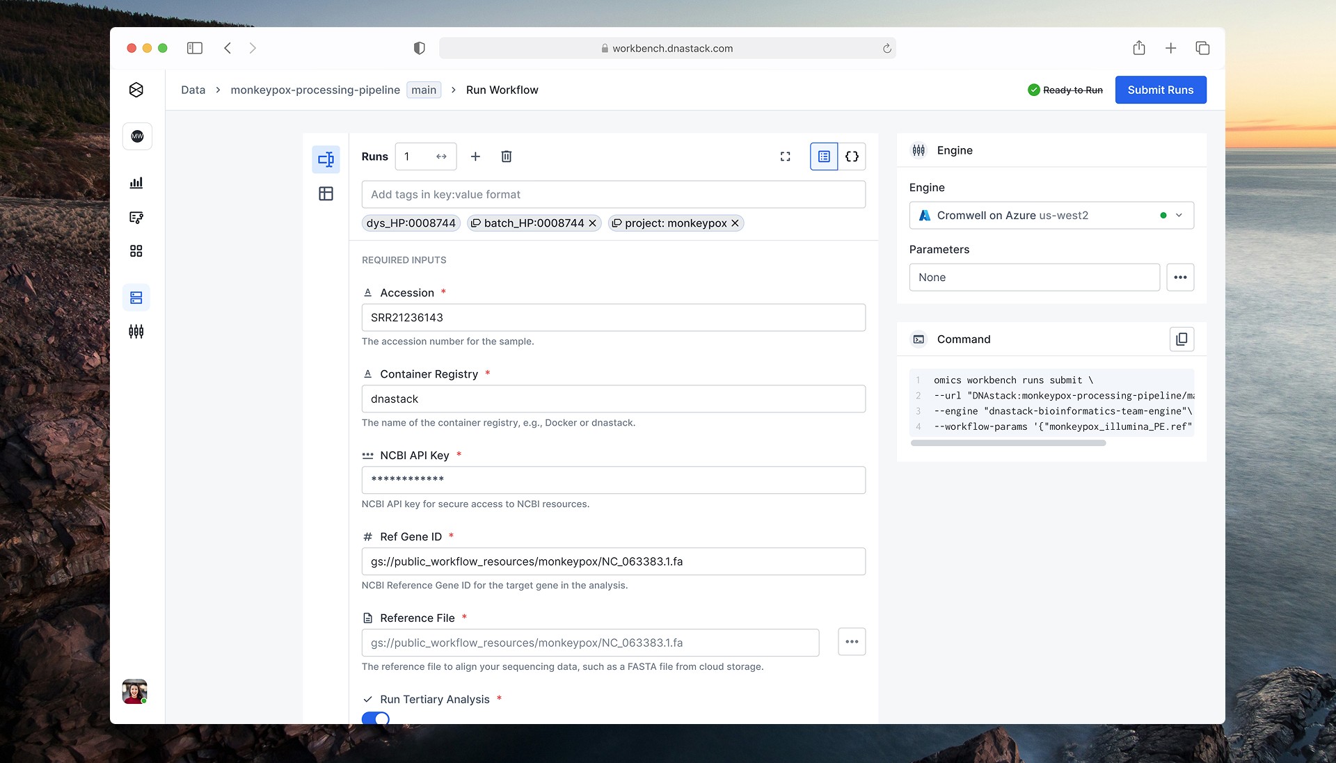 Workbench final UI: Input clarity